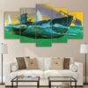 sea ferry - Ocean 5 Panel Canvas Art Wall Decor