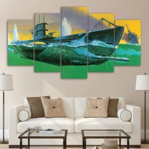 sea ferry - Ocean 5 Panel Canvas Art Wall Decor