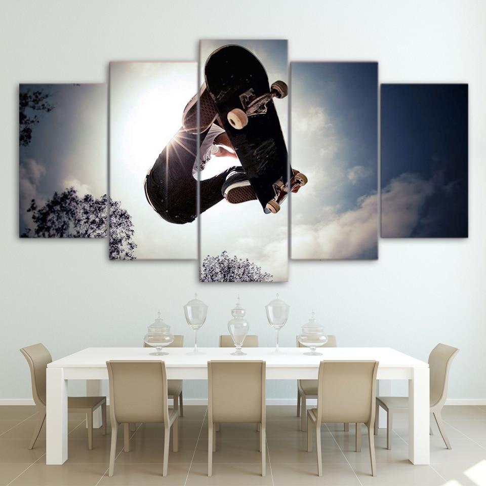 skateboard x-sports - Sport 5 Panel Canvas Art Wall Decor skateboard x-sports - Sport 5 Panel Canvas Art Wall Decor