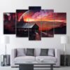 spectacular barn - Nature 5 Panel Canvas Art Wall Decor