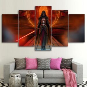 star war women soilder - Movie 5 Panel Canvas Art Wall Decor
