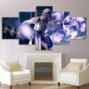 super warrior 01 - Gaming 5 Panel Canvas Art Wall Decor