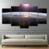 universe space view 01 - Space 5 Panel Canvas Art Wall Decor