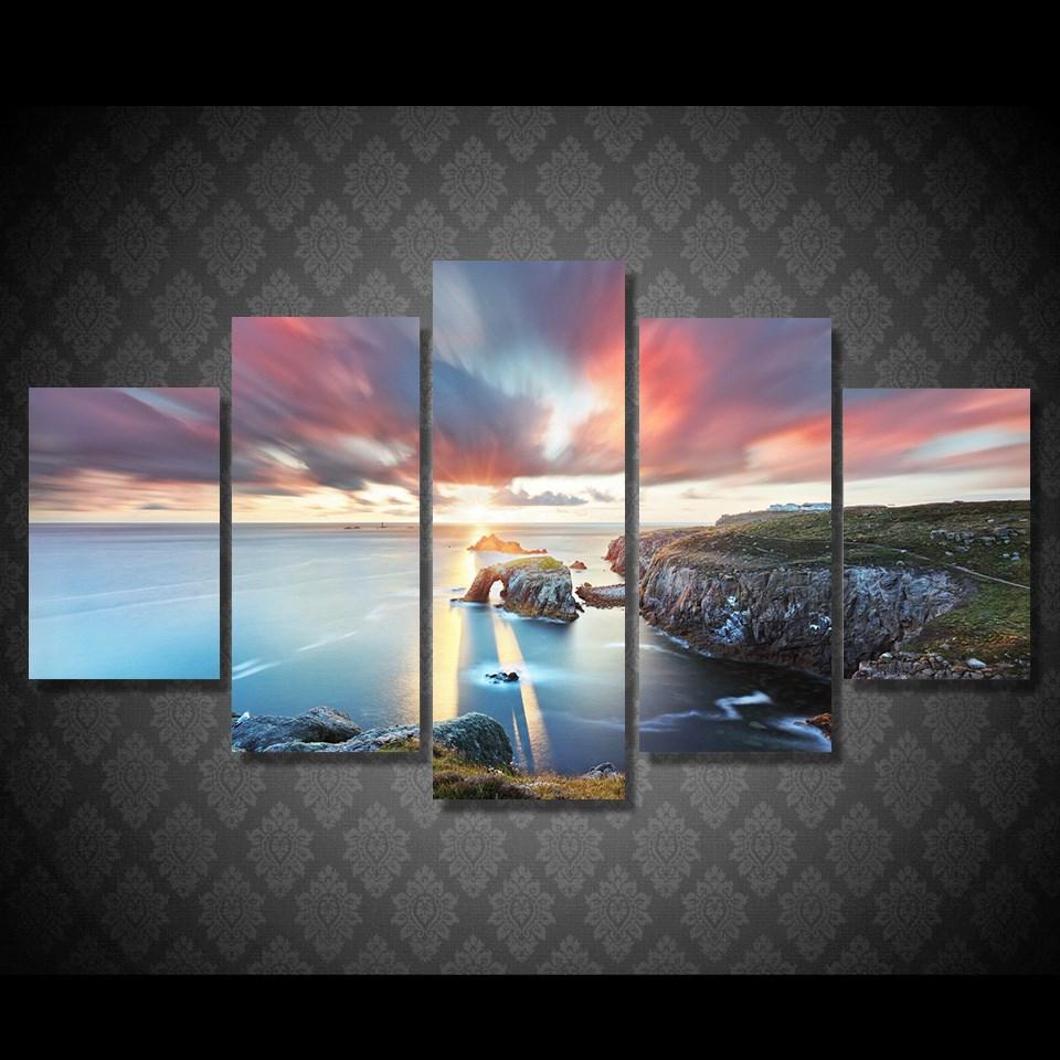 yugo zapadnaya angliya grafstvo 01 - Nature 5 Panel Canvas Art Wall Decor yugo zapadnaya angliya grafstvo 01 - Nature 5 Panel Canvas Art Wall Decor