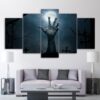 zombie mano ween - Abstract 5 Panel Canvas Art Wall Decor